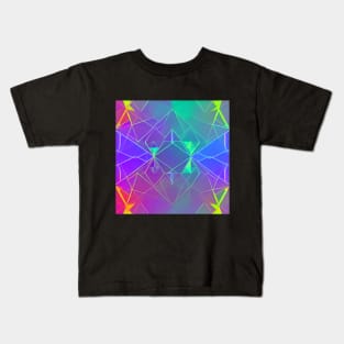 Neon Line Geometric Kids T-Shirt